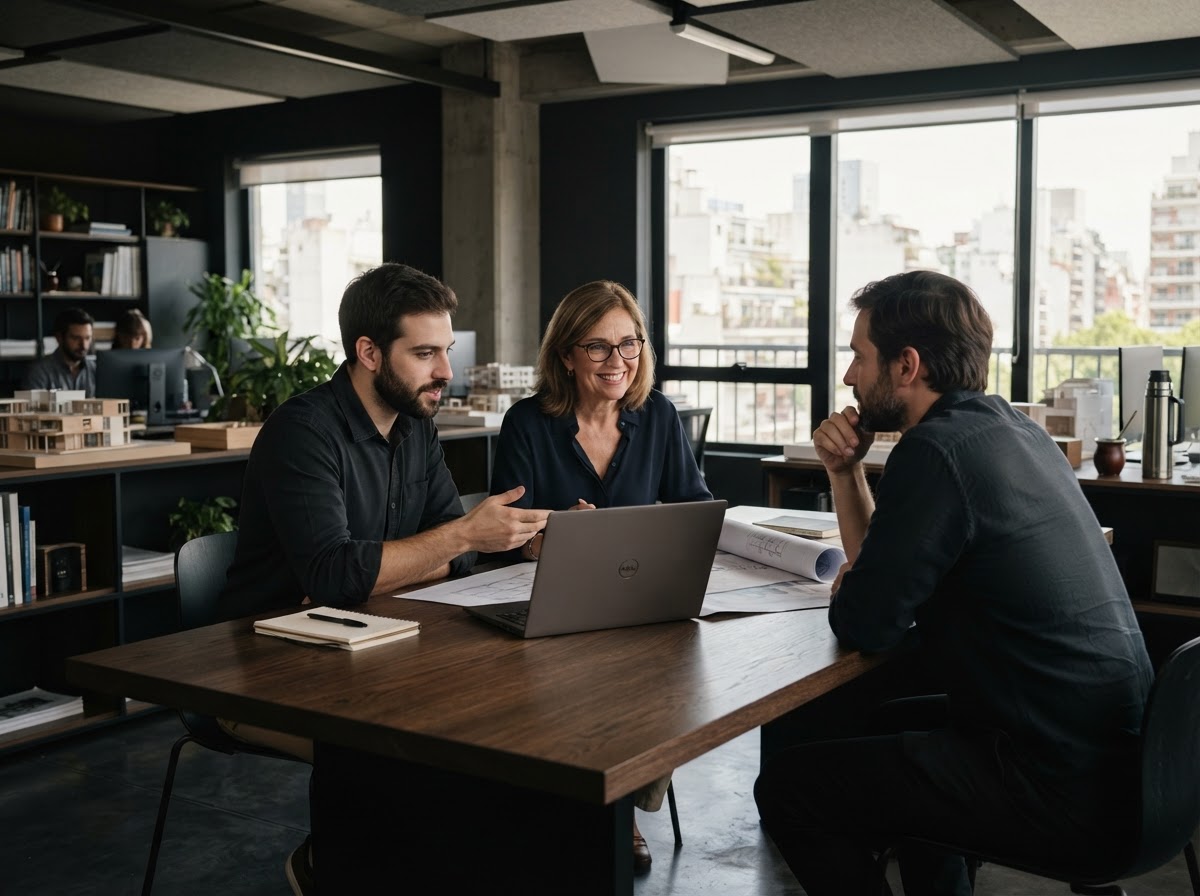 Ascenso Luxentia: equipo de análisis financiero trabajando con modelos de inteligencia artificial